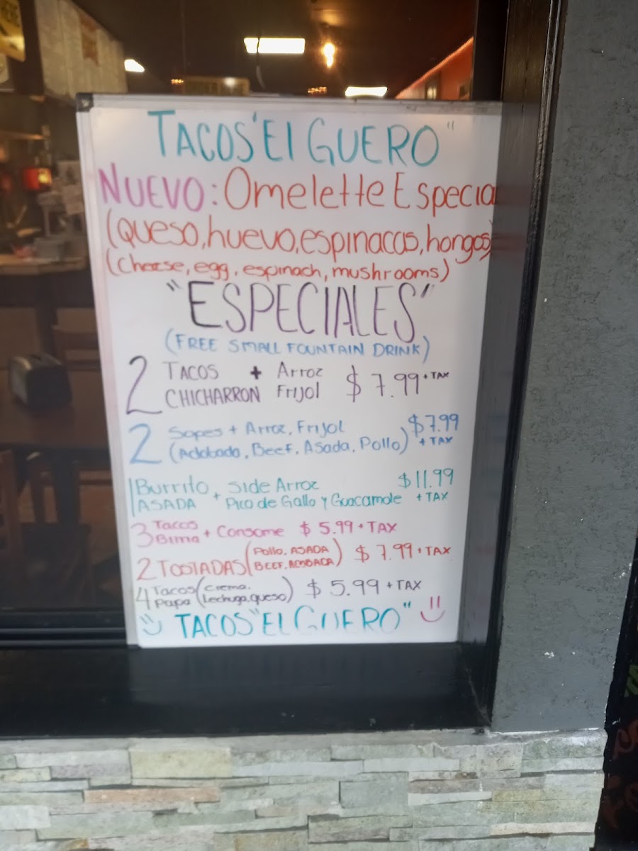 Tacos El Guero Menu - Image 5